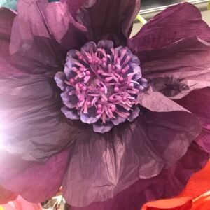 AUBERGINE: Moonlight paper flower