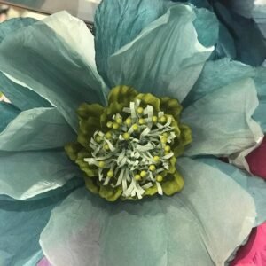 TURQUOISE: Moonlight paper flower
