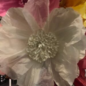 WHITE: Moonlight Paper flower
