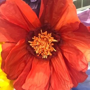 ORANGE: Moonlight paper flower