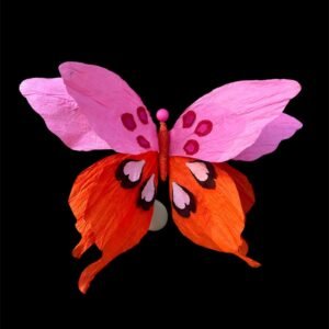 ORANGE FLUTTERING BUTTERFLY : XL