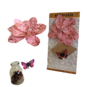 PFC-POU: Pink Opulence Paper flower card