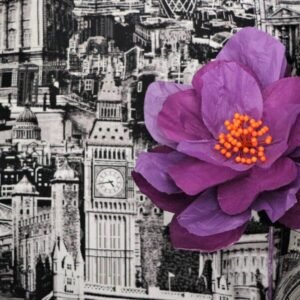 PURPLE: Sakura paper flower